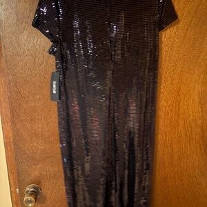 bebe black sequin dress
